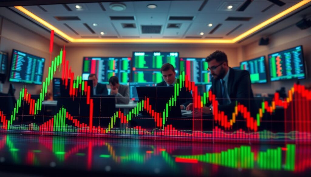A dynamic betting indicator displayed in a sleek, modern user interface, illustrating the concept of "steam" as it reacts to fluctuating market conditions. In the foreground, the indicator shows vibrant, animated lines and graphs, glowing in green and red to signify rising and falling odds. In the middle ground, a group of professional bettors, dressed in business attire, intensely analyzes the data on their laptops, surrounded by digital screens displaying live betting stats. The background features a bustling trading room atmosphere, with soft lighting that creates an engaging and focused mood. The perspective is slightly tilted to add a sense of action, inviting viewers into the world of advanced market indicators. A dynamic betting indicator displayed in a sleek, modern user interface, illustrating the concept of "steam" as it reacts to fluctuating market conditions. In the foreground, the indicator shows vibrant, animated lines and graphs, glowing in green and red to signify rising and falling odds. In the middle ground, a group of professional bettors, dressed in business attire, intensely analyzes the data on their laptops, surrounded by digital screens displaying live betting stats. The background features a bustling trading room atmosphere, with soft lighting that creates an engaging and focused mood. The perspective is slightly tilted to add a sense of action, inviting viewers into the world of advanced market indicators.