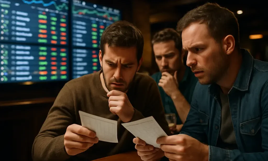 prediction market bias analysis shown with price charts and trading data on a desk