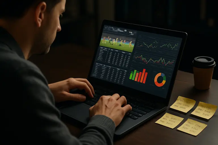 Dashboard with margin, rank, and implied vig charts