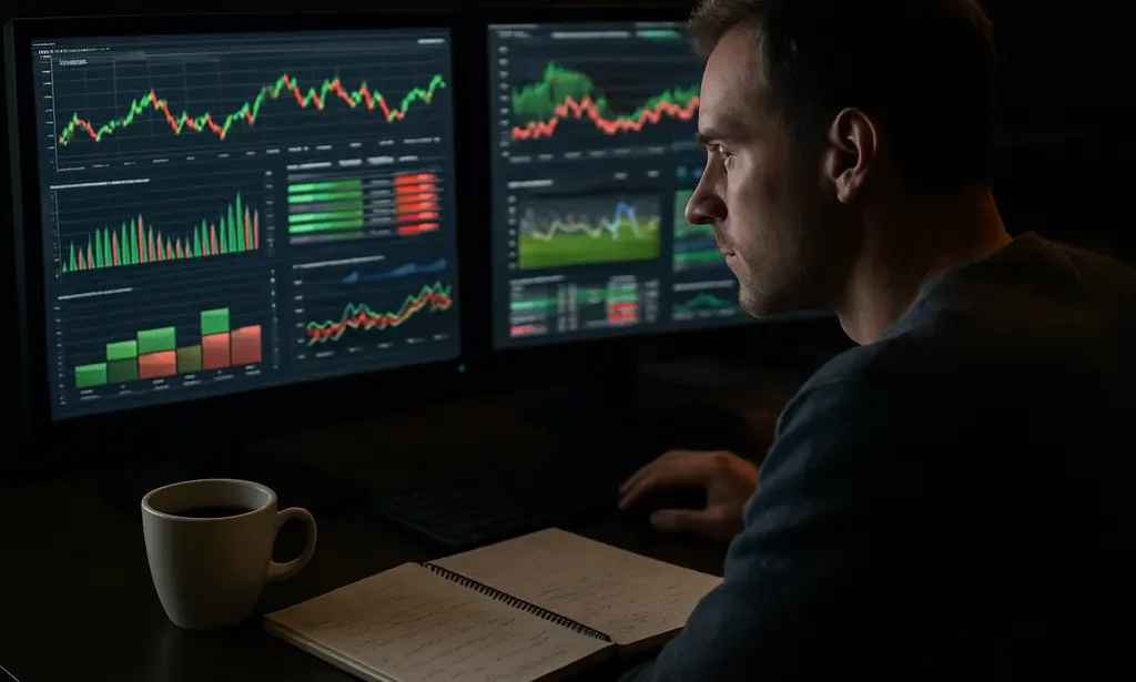 Analyst reviewing Prop Market Innovations on a dashboard with property and betting data panels