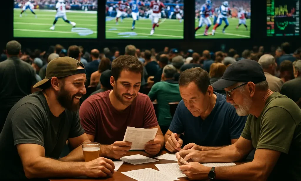 Sportsbook acquisition dashboard with NFL market charts on a laptop