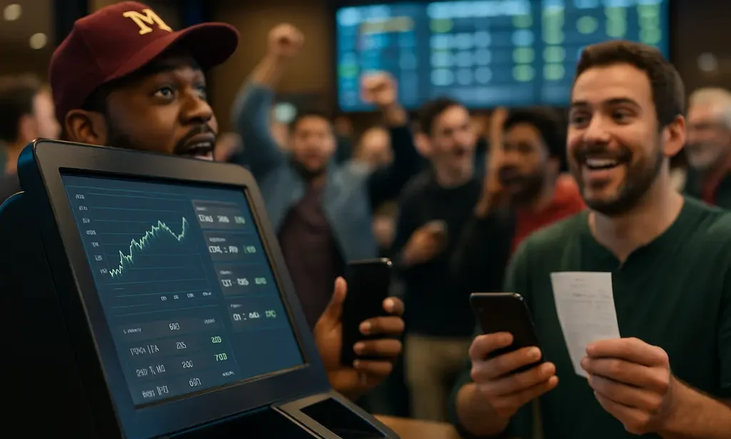 Maryland Betting Performance dashboard comparing mobile and retail sportsbook metrics