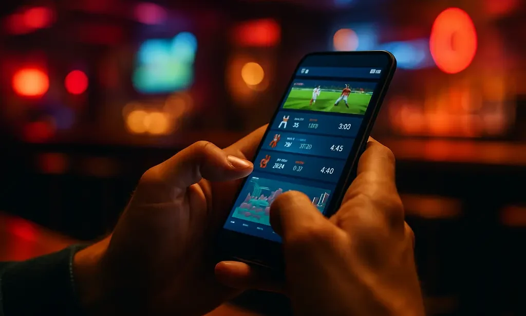Offshore Sportsbooks comparison shown on a laptop beside betting notes and payment cards