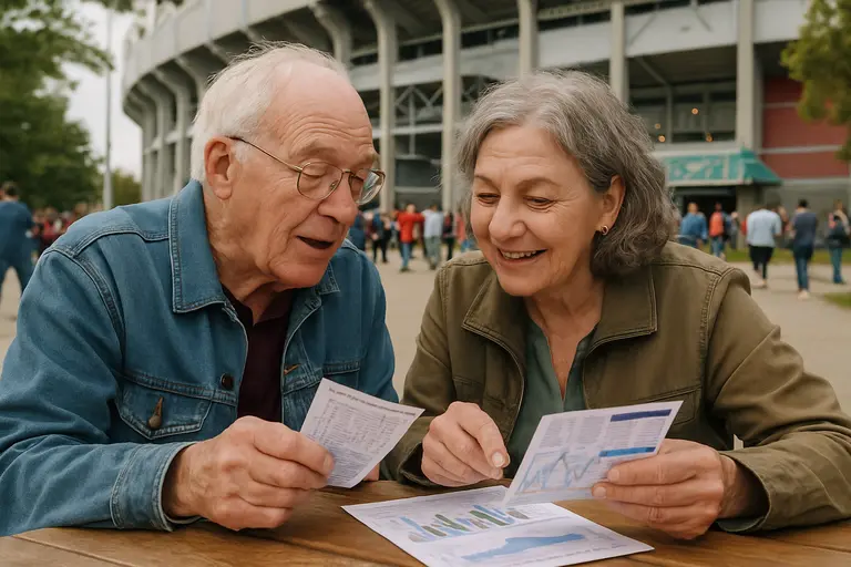 Person comparing football market prices across multiple devices